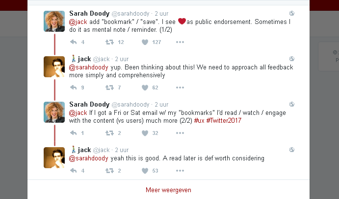 Jack Dorsey, CEO Twitter Inc., crowdsourced verbeteringen 2 hezle