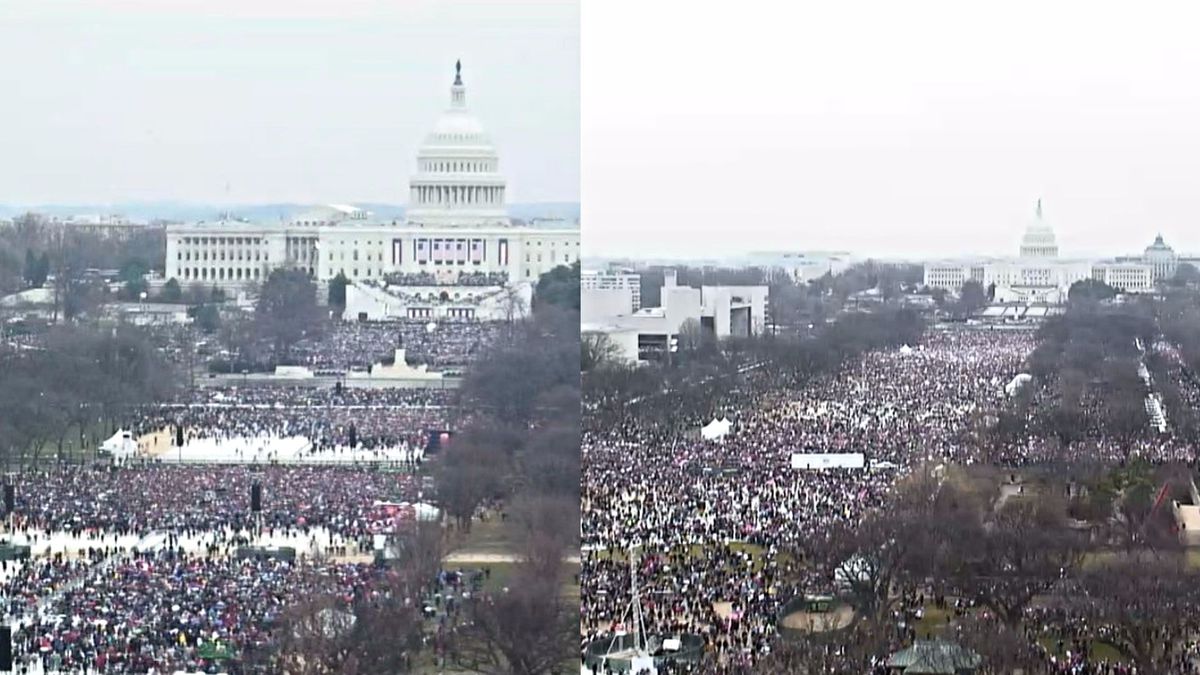 InaugurationTrump vs WomensMarch