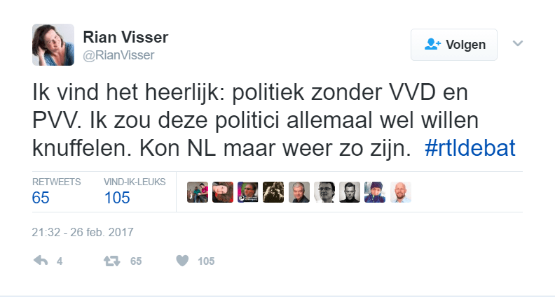 Tweet RodeHoedDebat