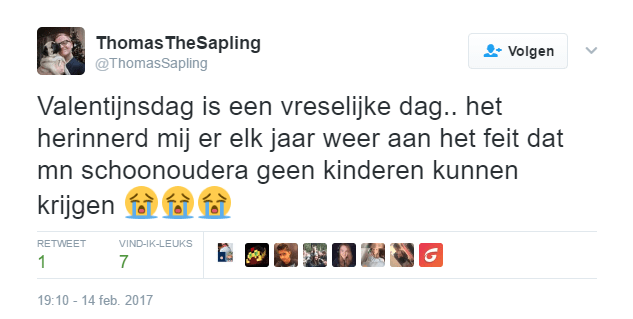 Tweet valentijnsdag