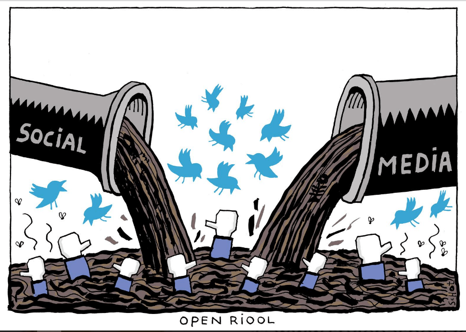 Afbeelding voorblad Social Media Open Riool Scriptie Elien