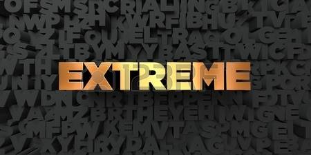 65378961 extreme gold text on black background 3d rendered royalty free stock picture this image can be use