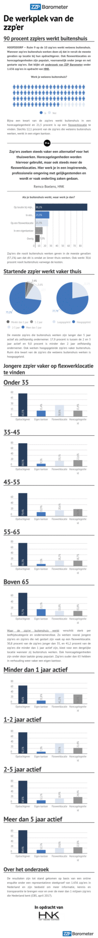 Waar werkt de zzper voornamelijk 2