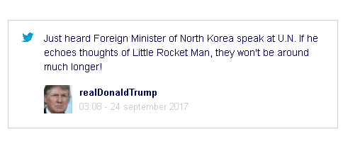 Twitter verwijdert de 'oorlogsverklaring' van Trump niet 1 twittttere