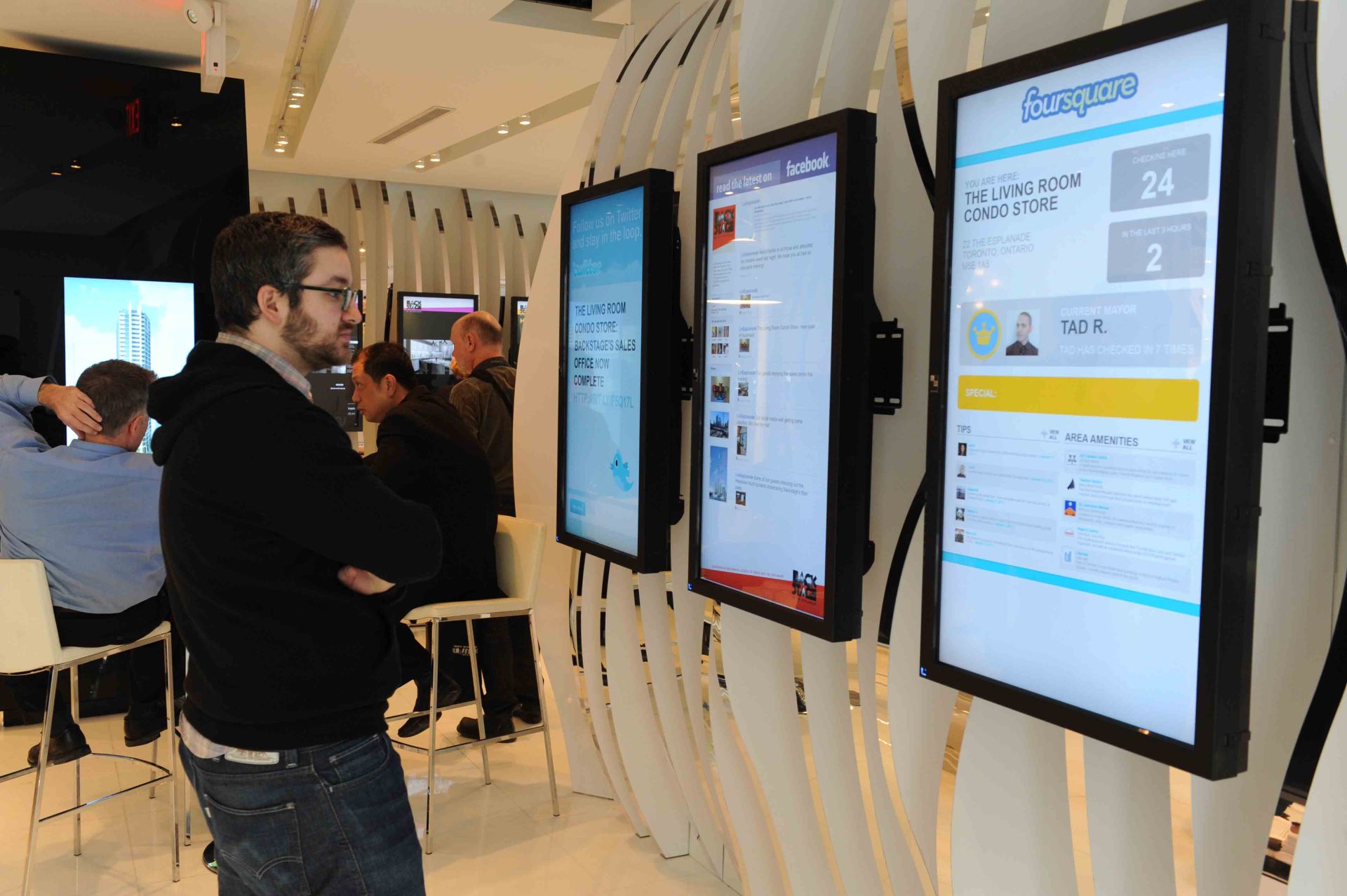De toekomst van sociale media op evenementen? 1 social media wall1 1