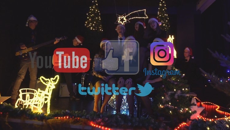 Met massale inzet van social media wil het Altena College een kersthit scoren