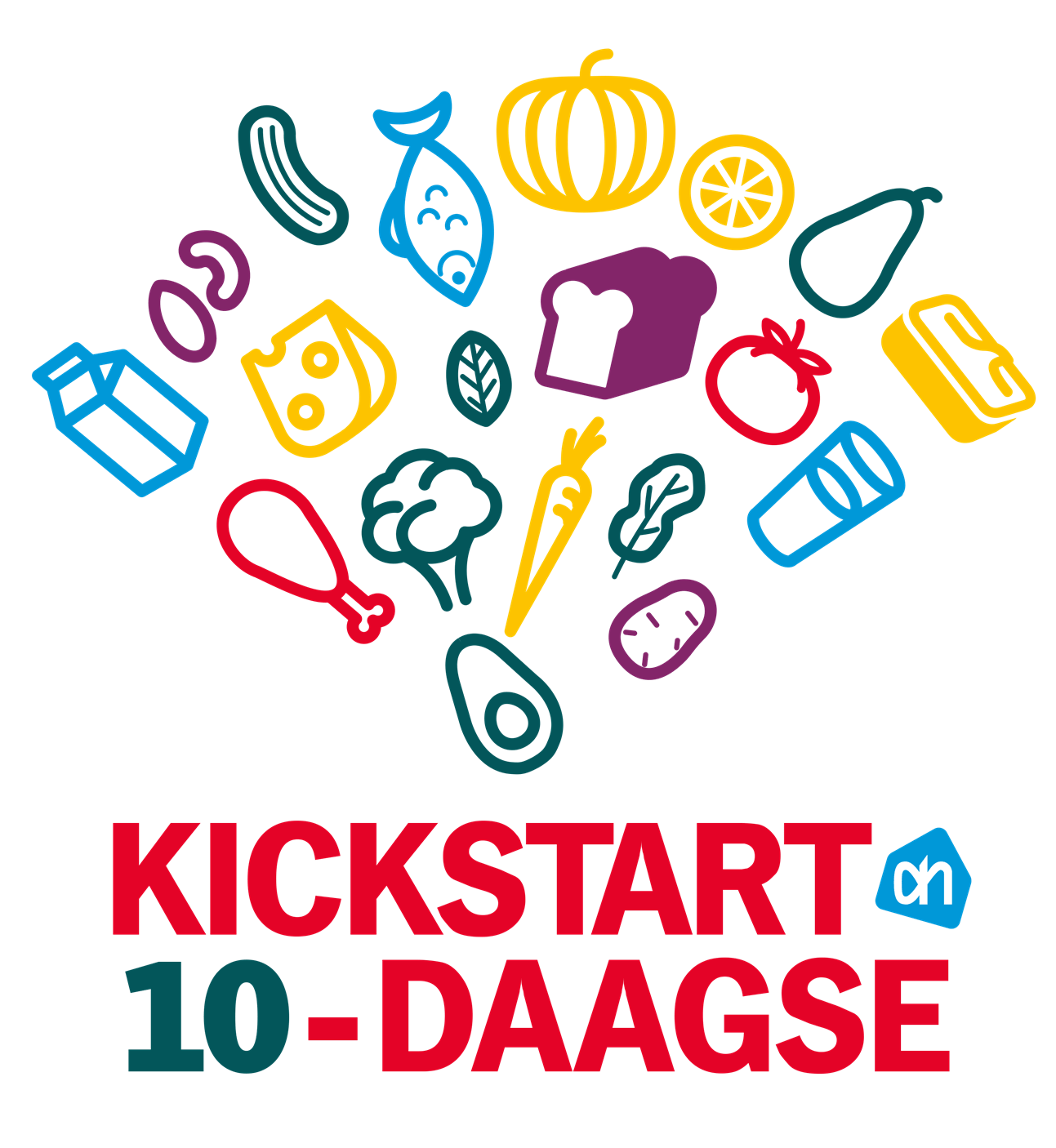 AH start 15 januari 2018 met een Foodie Kickstart 10-daagse op Facebook 1 Kickstart Challenge logo