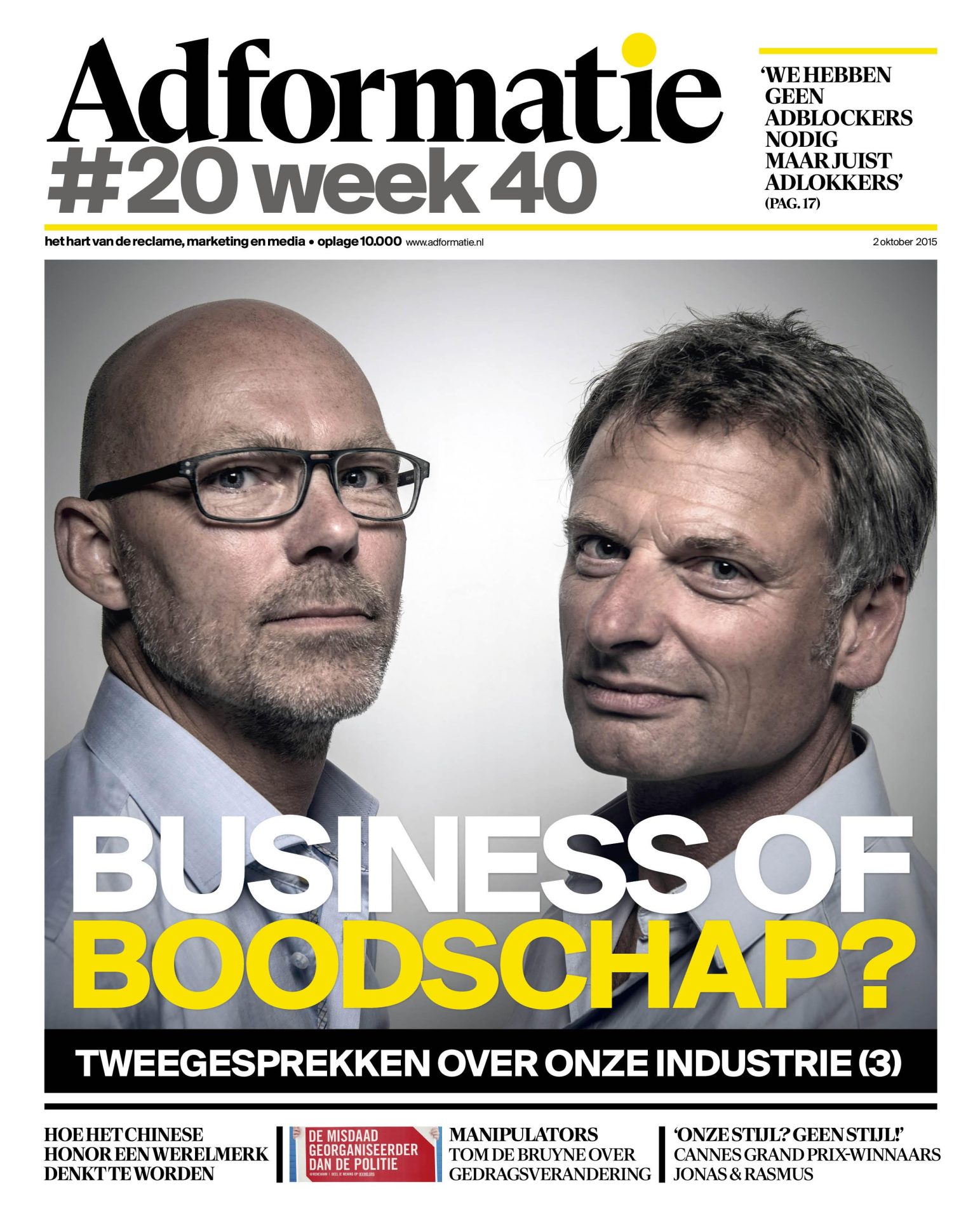 TvM en magazine Communicatie gaan op in crossmediaal platform Adformatie 1 Cover Adfo 20