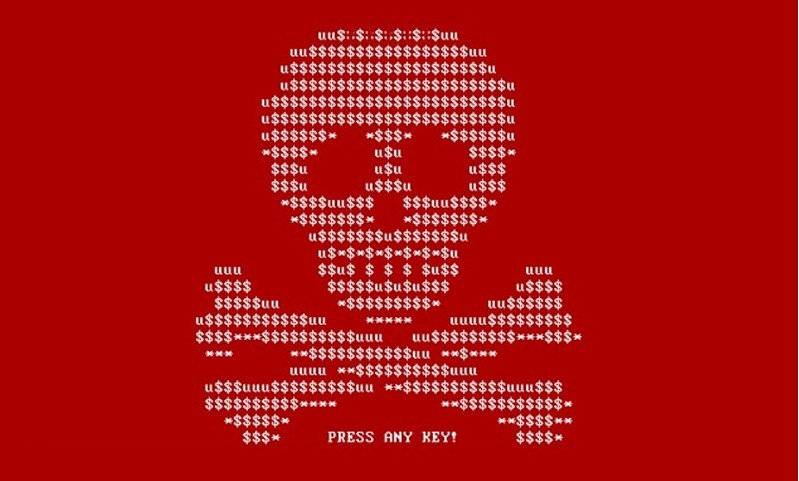 2017 Petya cyberattack screenshot