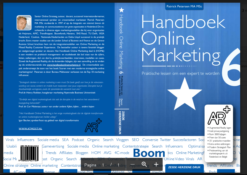 HOM6: Durf jij het Web 5.0 al aan? Videotrailer meest complete mixed reality Handboek Online Marketing 6 3 deel6