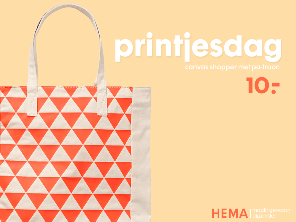 HEMA inhaker Prinsjesdag