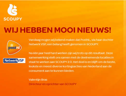 mooi nieuws scoupy