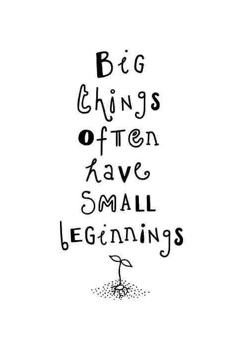 small beginnings