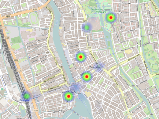 Dam tot Damloop geo locatie