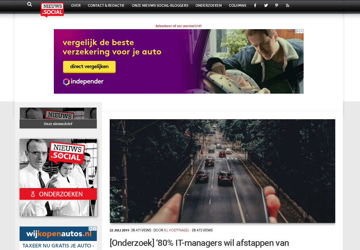 De verbeteringen aan snelgroeiend portal nieuws.marketing #socialengagement #onderzoek #insights #opvallend #SEO 1 screeennn