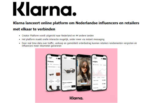 Klarna platform online