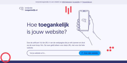 Zelfscan digitale toegankelijkheidismijnsitetoegankelijk.nl uitgebreid