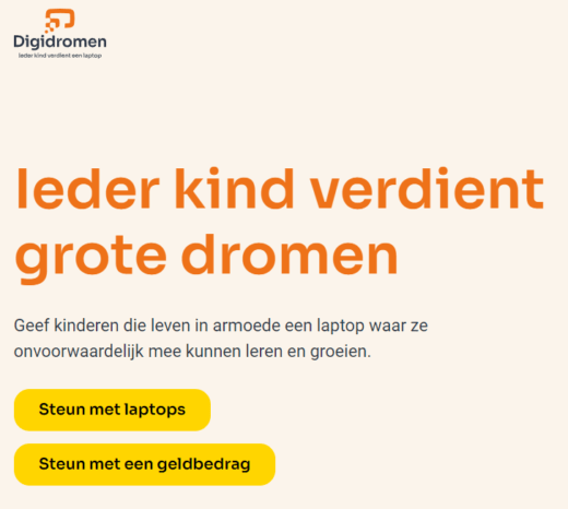 Stichting Digidromen: 'Ieder kind gelijke kansen'