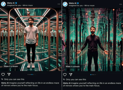 Meta genereert AI-afbeeldingen van gebruikers om meer interesse in zijn AI-tools te wekken