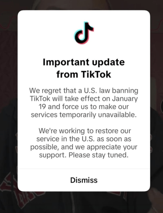 TikTok uit de lucht gehaald in de VS