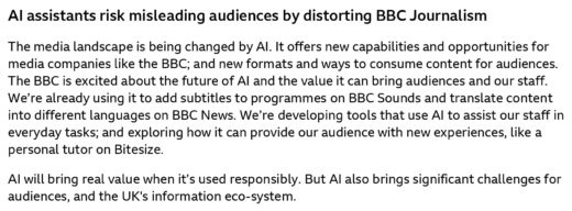 Onderzoek BBC: 'AI assistenten misleiden de BBC journalistiek!'