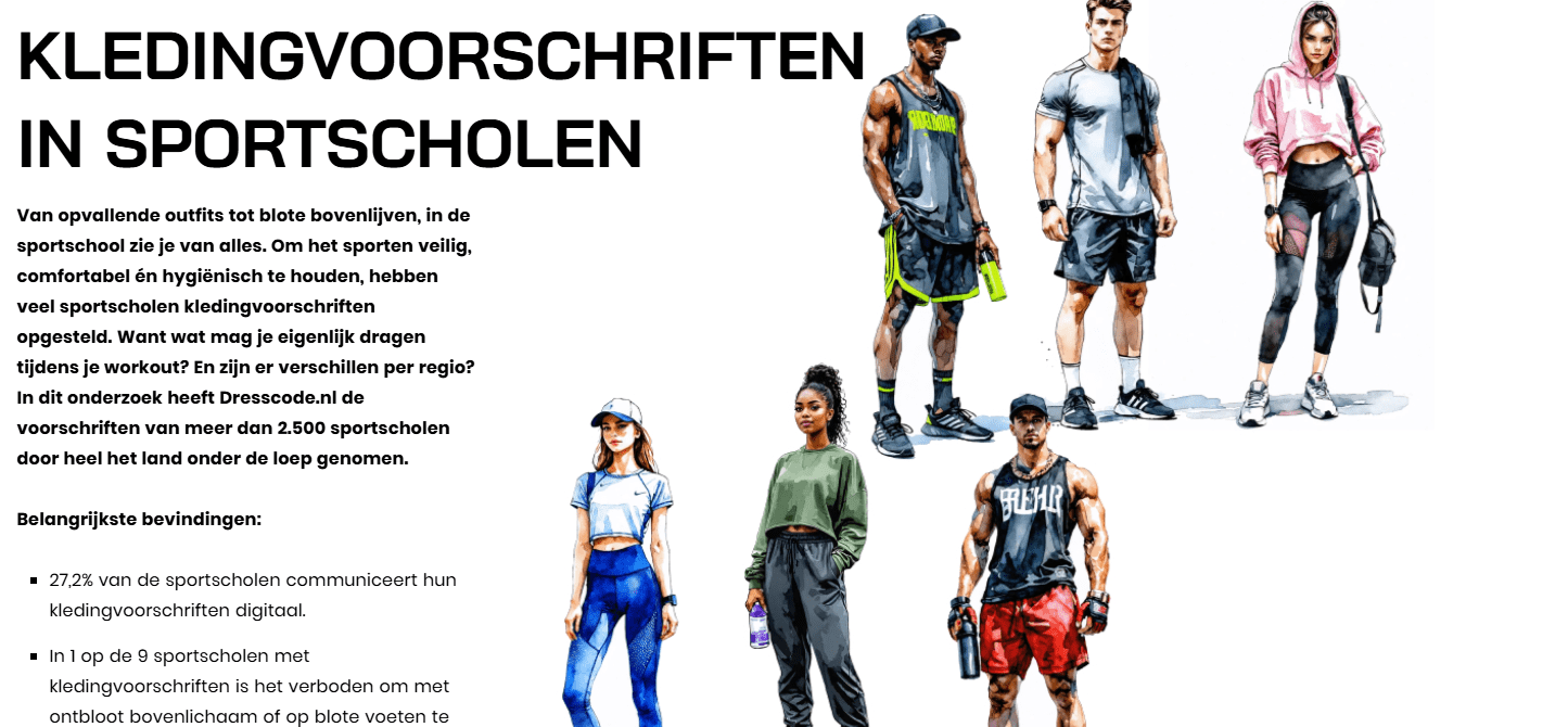Trend: '1 op 8 sportscholen verbiedt haltershirts of croptops' 1 '1 op de 8 sportscholen verbiedt haltershirts of croptops'
