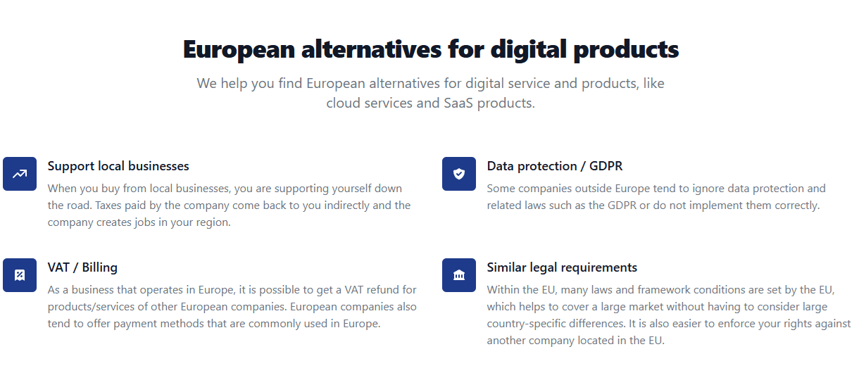 Klanten verruilen Amerikaanse techbedrijven voor Europese alternatieven
