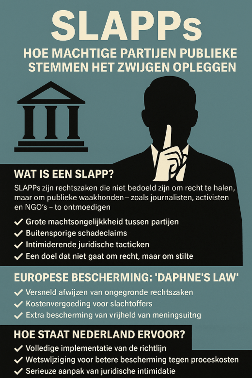 SLAPPs: 'Hoe machtige partijen publieke stemmen het zwijgen opleggen'