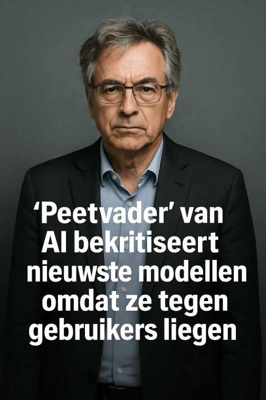 “Peetvader” van AI bekritiseert nieuwste modellen omdat ze tegen gebruikers liegen.