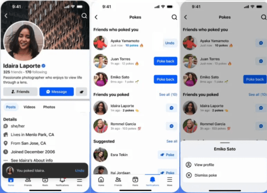 Facebook probeert de ‘Poke’ nieuw leven in te blazen