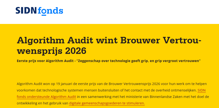 Algorithm Audit wint Brouwer Vertrouwensprijs 2026 1 img 697a2f0cd90b0