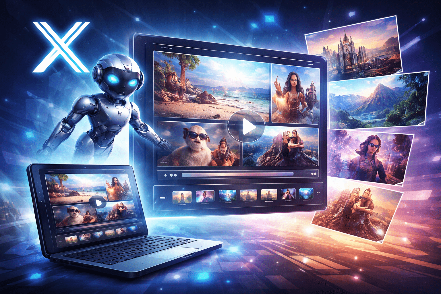 X introduceert multi-image video generatie met Grok 1 img 69c1aee277a4b