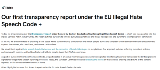 TikTok grijpt eindelijk harder in tegen haatdragende content in Europa