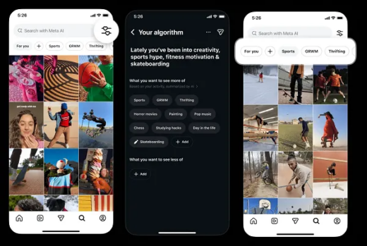 Instagram breidt zijn functie “Your Algorithm” verder uit, waarmee gebruikers meer controle krijgen over de content die ze te zien krijgen. De tool maakt inzichtelijk welke interesses aan je profiel zijn gekoppeld en laat je deze eenvoudig aanpassen. Zo kun je onderwerpen toevoegen die je vaker wilt zien, of juist verwijderen wat je minder interessant vindt. De functie werd eerst getest binnen Reels, maar wordt nu ook doorgetrokken naar andere onderdelen van de app, zoals de Explore-pagina. Het doel is om meer transparantie te bieden en gebruikers actiever invloed te geven op hun feed. In plaats van alleen te vertrouwen op automatisch gedrag, zoals likes en kijktijd, kunnen gebruikers nu zelf aangeven wat hun voorkeuren zijn. Daarmee verschuift Instagram deels van een volledig gestuurd algoritme naar een model waarin de gebruiker meer regie heeft. Tegelijk blijft de balans belangrijk: het algoritme speelt nog steeds een grote rol in betrokkenheid en gebruik. Instagram verwacht dan ook dat de meeste mensen de instellingen slechts beperkt zullen aanpassen, maar biedt wel de mogelijkheid om bewuster keuzes te maken in wat ze zien.