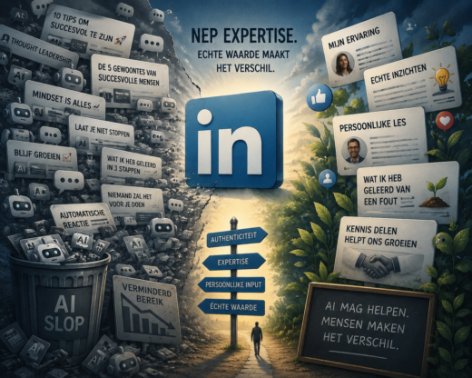 Wie vol is meegegaan in de generatieve AI-hype en socialemediapost kunstmatig heeft opgesteld, komt bedrogen uit. LinkedIn voert de strijd op tegen wat steeds vaker “AI slop” wordt genoemd: generieke, automatisch gegenereerde content die het platform overspoelt. Door de opkomst van AI-tools is het makkelijker dan ooit om posts, reacties en thought leadership-content te produceren, maar volgens LinkedIn gaat dat ten koste van authenticiteit en kwaliteit. Steeds meer gebruikers klagen dat hun tijdlijn vol staat met oppervlakkige AI-posts en automatische reacties die weinig echte inzichten bevatten. LinkedIn ziet dat probleem ook en werkt daarom aan systemen die AI-gegenereerde content kunnen herkennen en minder zichtbaar maken.