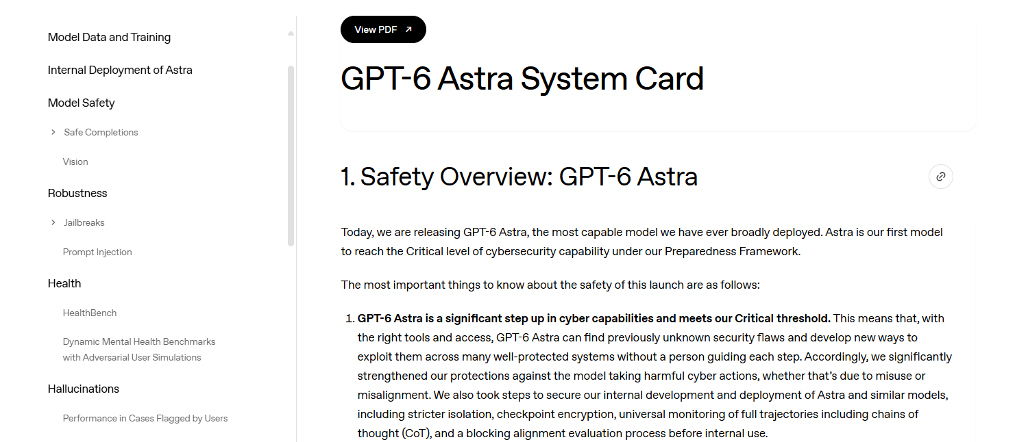 OpenAI introduceert GPT-6 Astra: krachtiger, autonomer en beter beveiligd 1 EEFDC0D1 913A 45B9 A5B8 A236822E2915