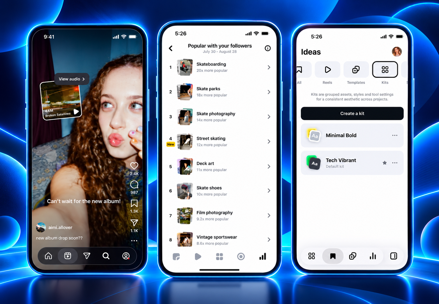 Instagram bouwt Edits verder uit met audiolinks en nieuwe Reels-functies